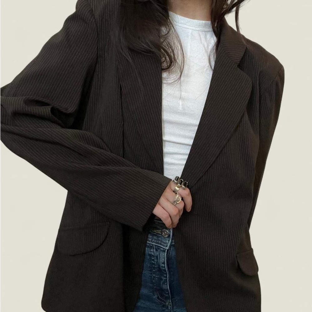 Sophisticated Dark Brown Women's Blazer